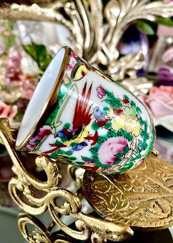 El Boyama Tekli Kulpsuz Fincan - Görsel 6