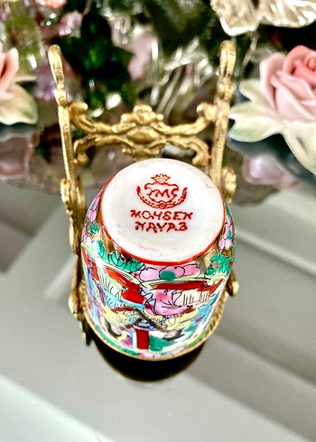 El Boyama Tekli Kulpsuz Fincan - Görsel 9