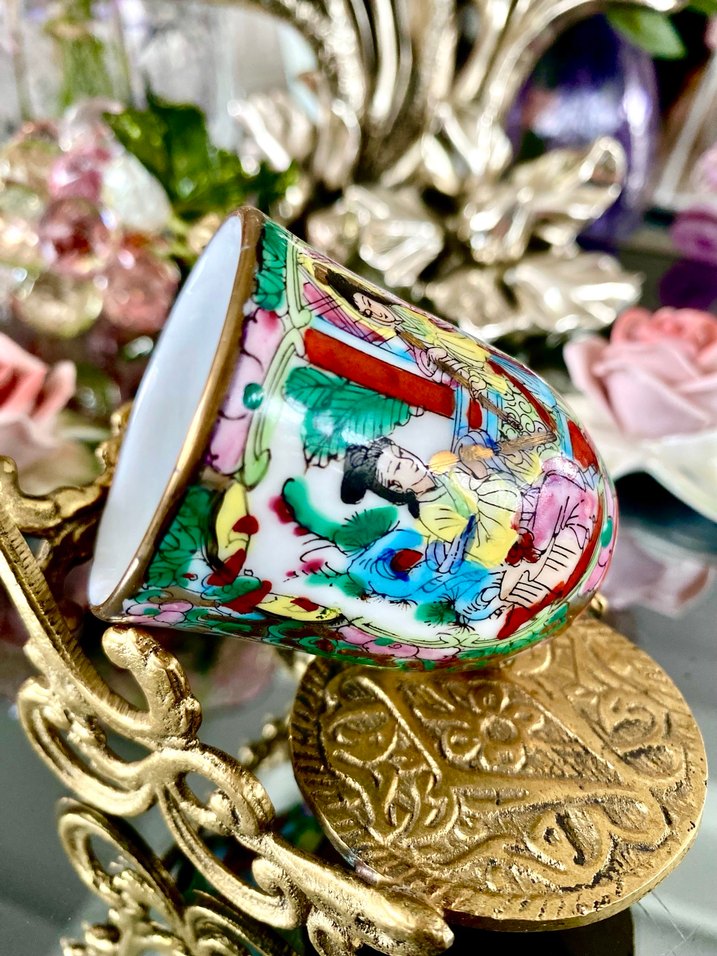 El Boyama Tekli Kulpsuz Fincan - Görsel 5