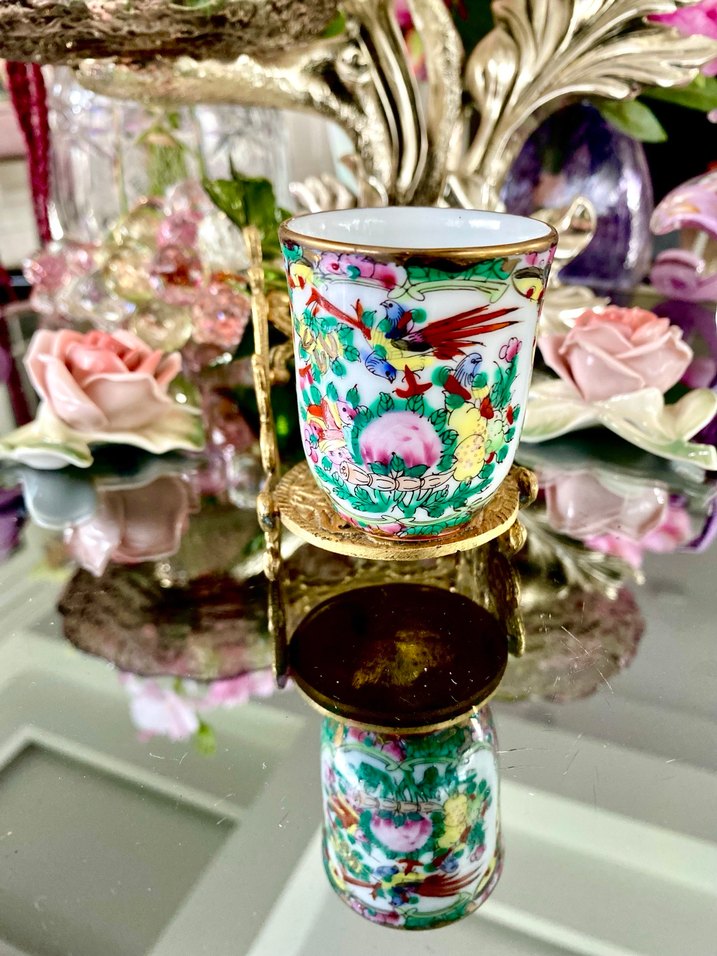 El Boyama Tekli Kulpsuz Fincan - Görsel 3