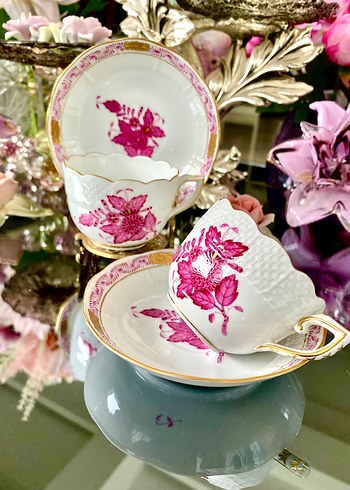 Herend 711 Apponyi Pink Fincan Seti - Görsel 3