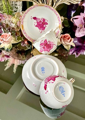 Herend 711 Apponyi Pink Fincan Seti - Görsel 16