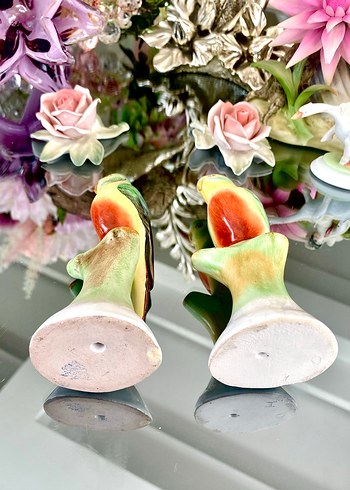 Antika Dekoratif 2-li Papağan Biblo - Görsel 9