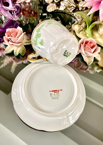 LİMOGES Antika Fincan Seti - Görsel 18