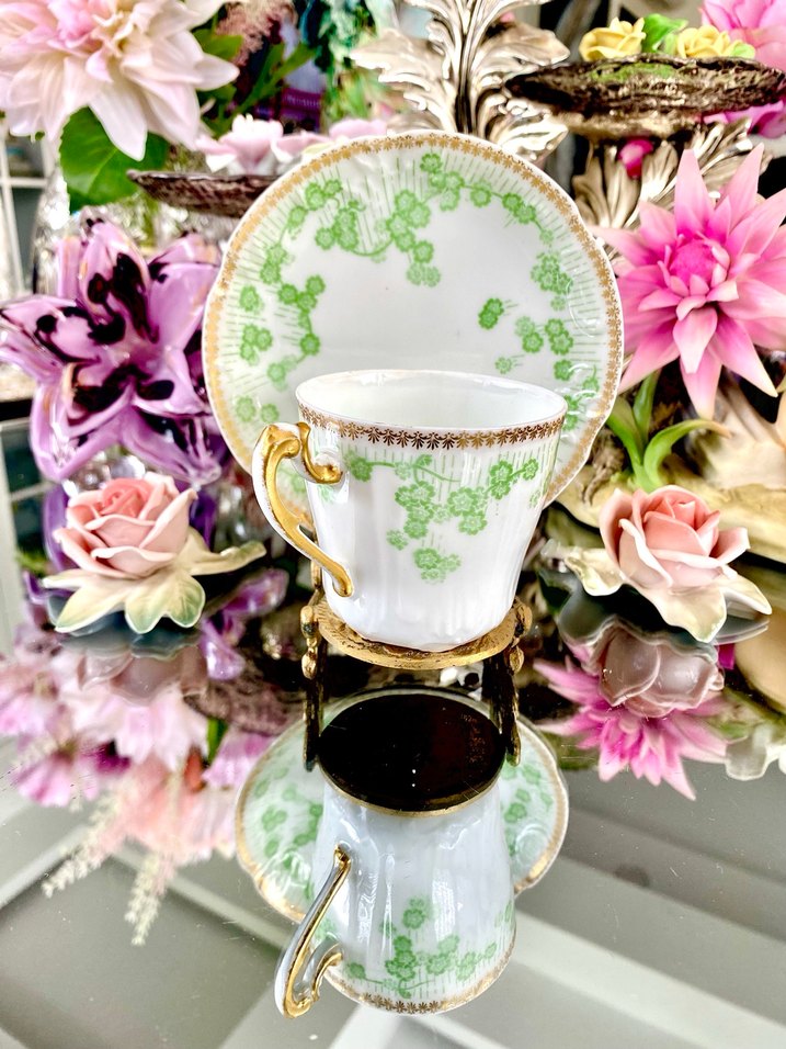 LİMOGES Antika Fincan Seti - Görsel 5