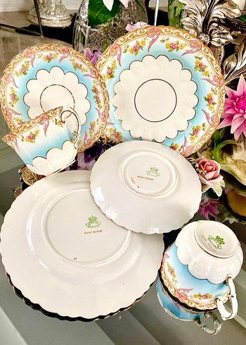 Özel Koleksiyonluk Antika Aynsley Fincan seti - Görsel 17