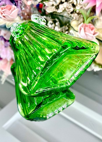 Vintage Cam Sanatı Kulplu Sepet Vazo - Görsel 10