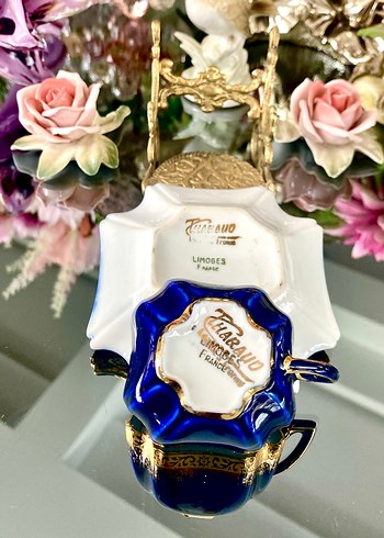 Antika Tharaud Limoges Fincan Seti - Görsel 16