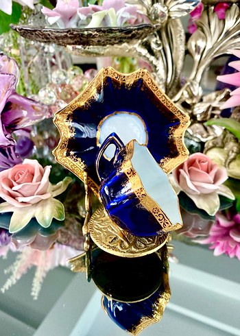 Antika Tharaud Limoges Fincan Seti - Görsel 7