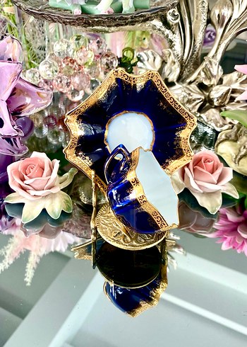 Antika Tharaud Limoges Fincan Seti - Görsel 5