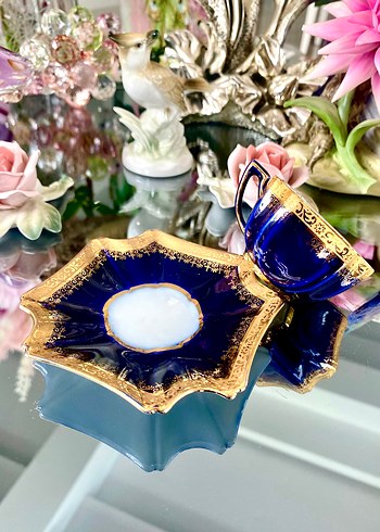 Antika Tharaud Limoges Fincan Seti - Görsel 13