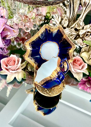 Antika Tharaud Limoges Fincan Seti - Görsel 4