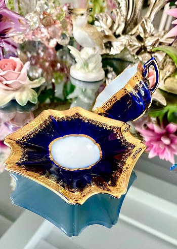 Antika Tharaud Limoges Fincan Seti - Görsel 14