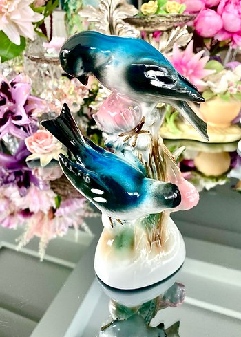 Lippelsdorf Çift Baştankara Kuş Biblo - Görsel 12