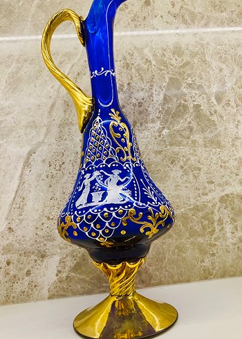İtalyan Murano Üfleme Vam Sürahi