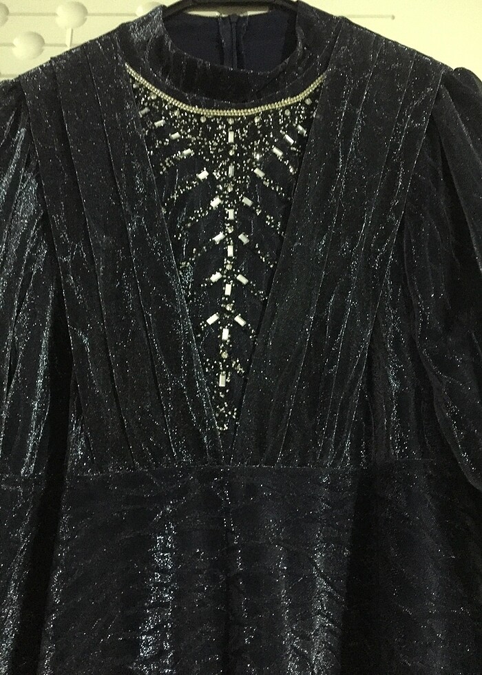 Hafif Taşlı Abiye - Görsel 5