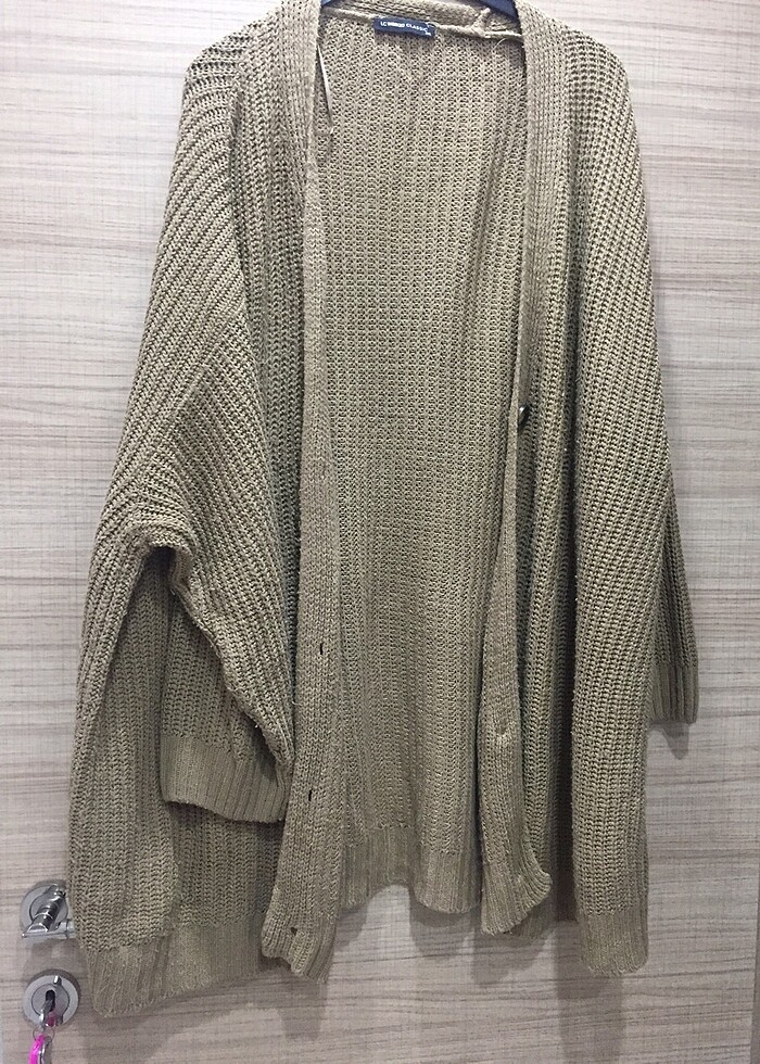 Düğmeli uzun hırka - Görsel 5