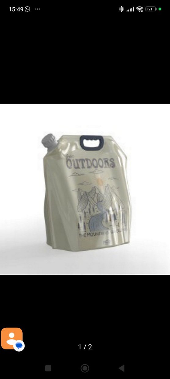 Katlanabilir 5 Litre Su Bidonu - Beyaz - Görsel 2