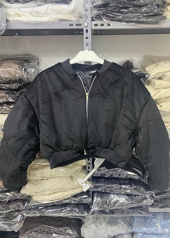 Siyah bomber Kadın Ceket