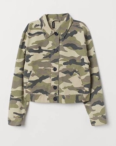 H&M KAMUFLAJ CEKET