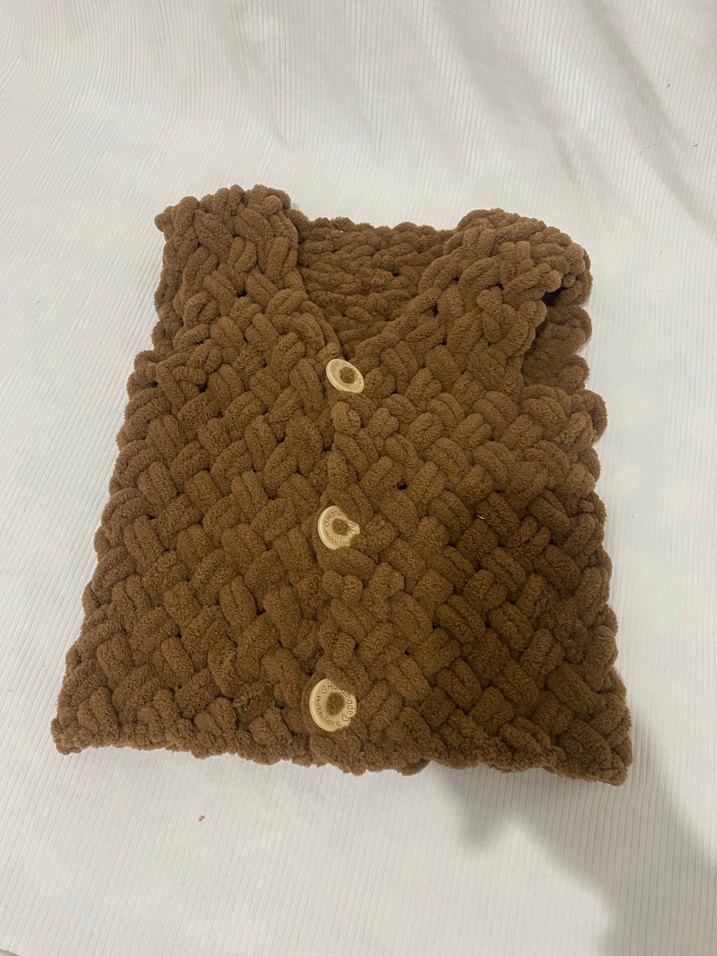 Gri Erkek Çocuk Örgü Süveter - Görsel 2