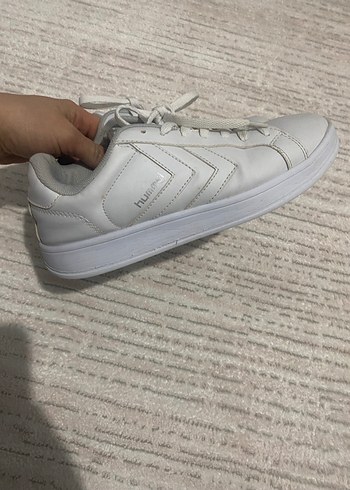 Beyaz Gri Bağcıklı Kadın Spor Ayakkabı - Görsel 3