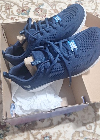 Mavi Skechers Kadın Spor Ayakkabı - Görsel 3