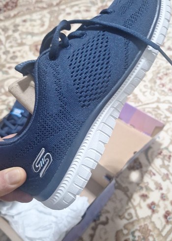 Mavi Skechers Kadın Spor Ayakkabı - Görsel 2