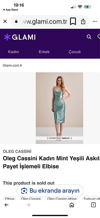 Oleg Cassini ABİYE OLEG CASSİNİ