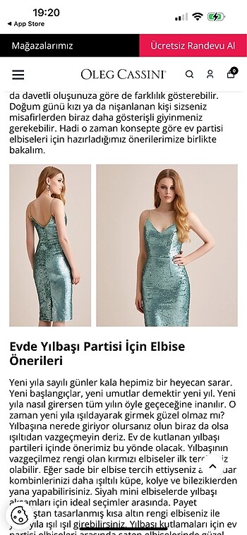 xs Beden ABİYE OLEG CASSİNİ