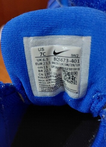 Nike 23.5 sıfır bebek nike spor ayakkabi