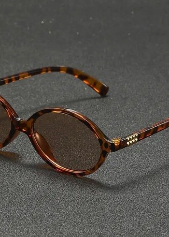 MIUMIU model kahverengi leopar gözlük - Görsel 5