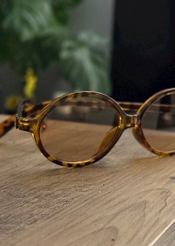 MIUMIU model kahverengi leopar gözlük - Görsel 2