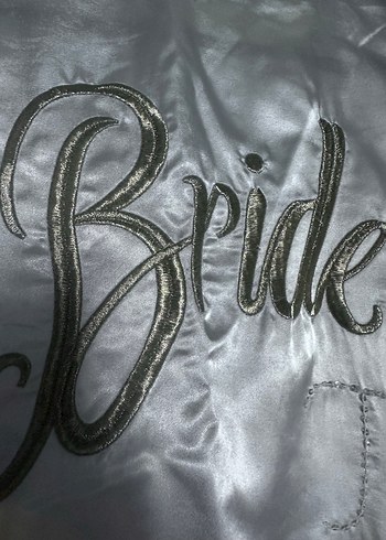 İşlemeli Beyaz Midi Kadın Sabahlık - Görsel 2