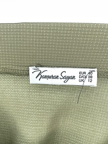 40 Beden haki Renk PreLoved Midi Etek %70 İndirimli.