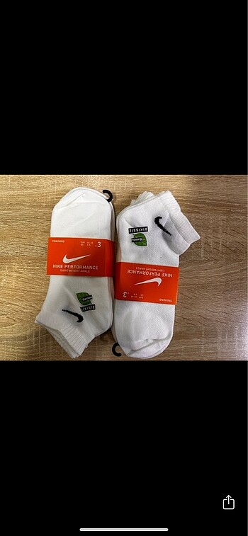 6 adet bambu nike çorap