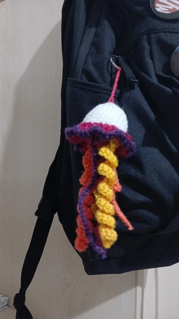 Renkli Püsküllü Bohem Anahtarlık - Görsel 3