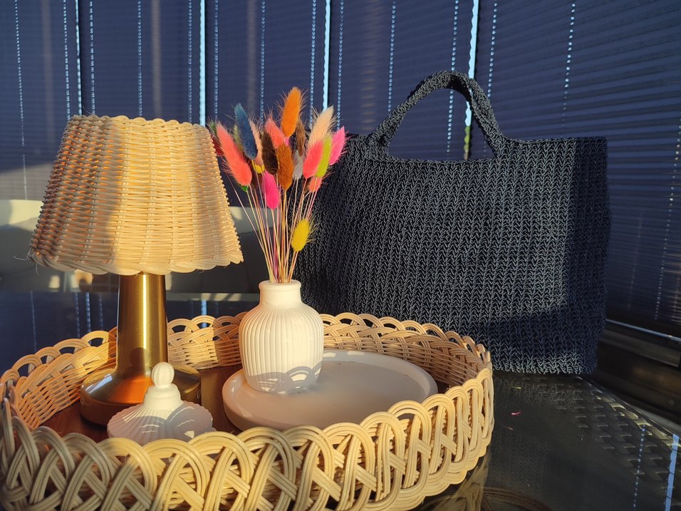 Lacivert Örgü Kadın Çanta - Görsel 2