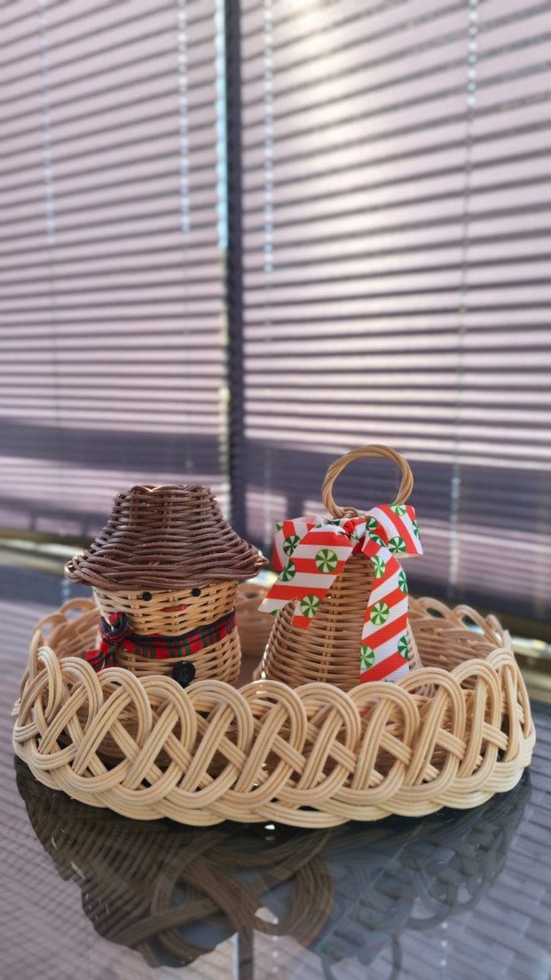 Bej Hasır Sepet - Görsel 2