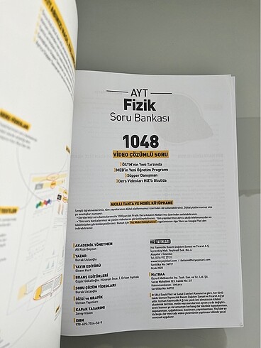 Beden YKS KİTAPLARI ayt fizik hız yayınları