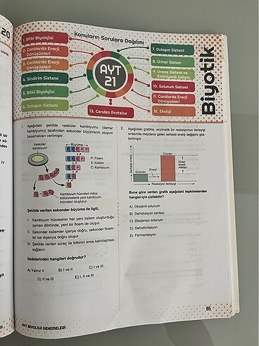 biyotik yayınları ayt biyoloji denemeleri