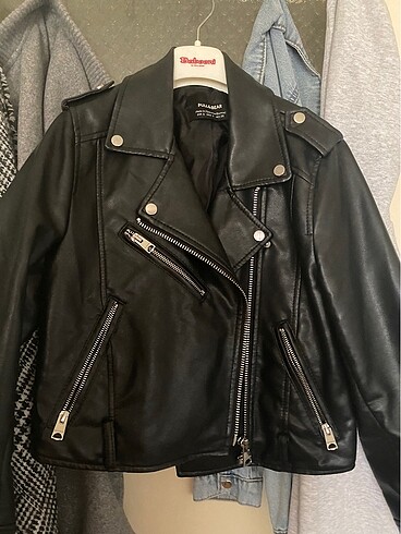 Pull&bear biker deri ceket s beden