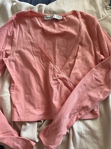 Bershka pembe bluz
