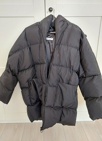 Siyah oversize mont