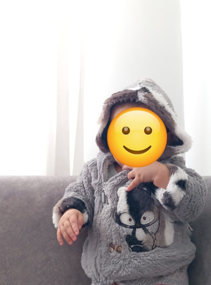 Gri Leopar Desenli Bebek Tulumu - Görsel 2