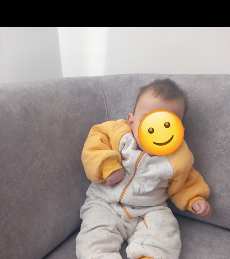 Sarı Bebek Erkek Puff Mont - Görsel 3