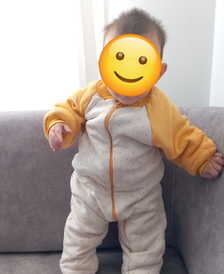 Sarı Bebek Erkek Puff Mont - Görsel 2