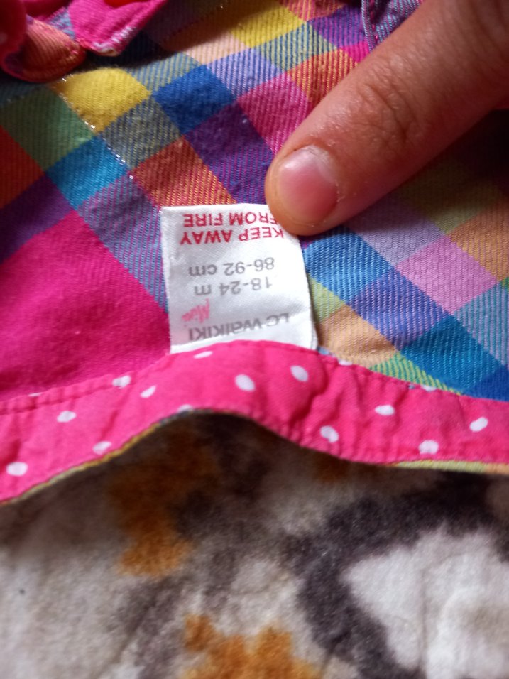 Renkli Uzun Kollu Kız Gömlek - Görsel 3