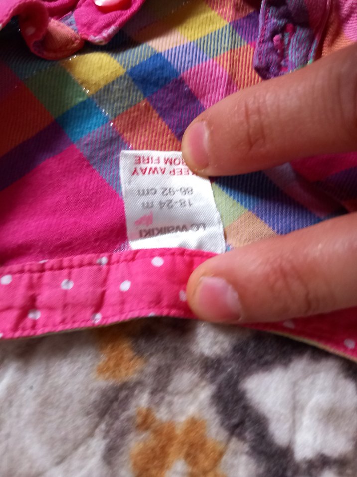 Renkli Uzun Kollu Kız Gömlek - Görsel 4