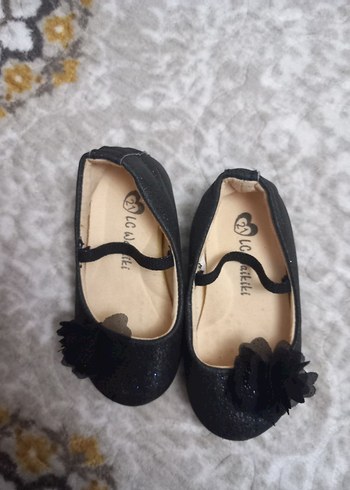 Kız Çocuk Siyah Babet Fırfırlı - Görsel 2